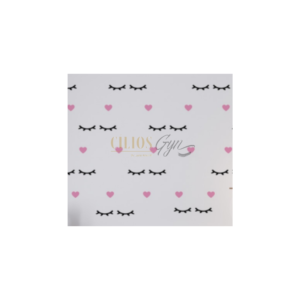 CARTELA ADESIVOS CILIOS E CORACAO