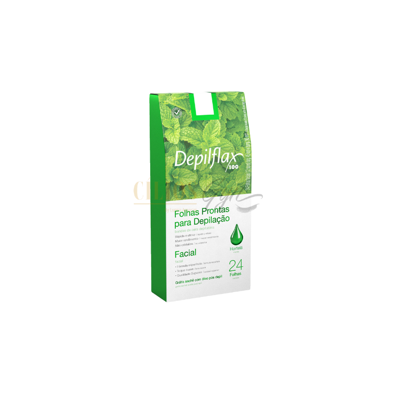 FOLHAS DEPILACAO FACIAL DEPILFLAX