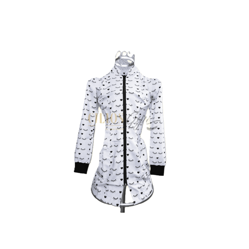 JALECO BRANCO CILIOS MANGA LONGA