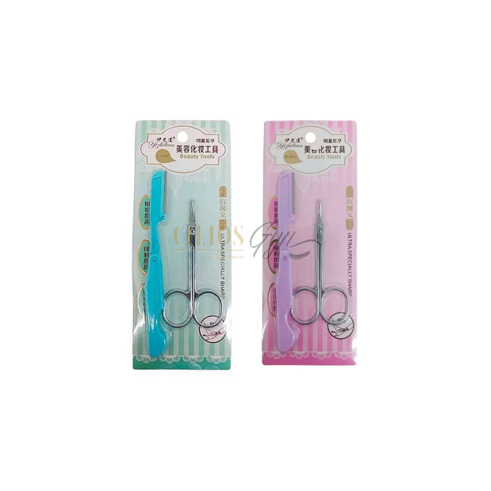 NAVALHA DESCARTAVEL KIT 2 COM TESOURA