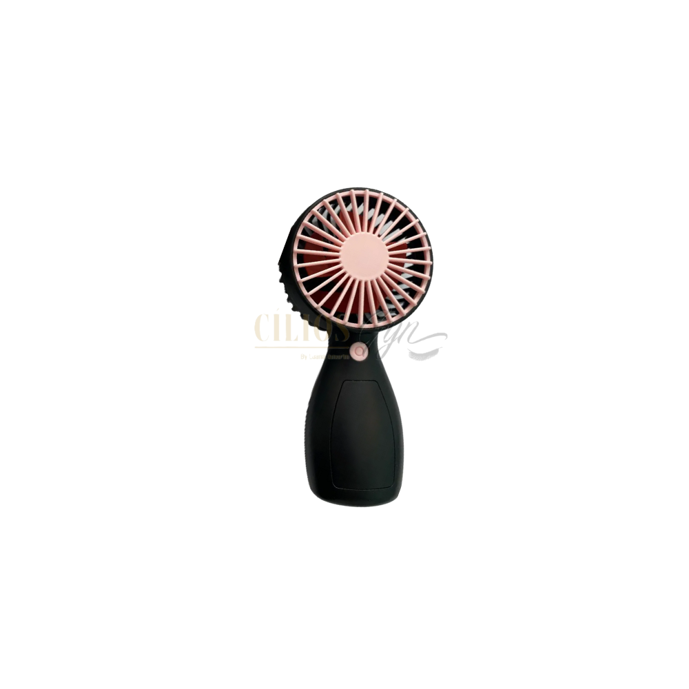 VENTILADOR MINI FUN PRETO COM ROSA