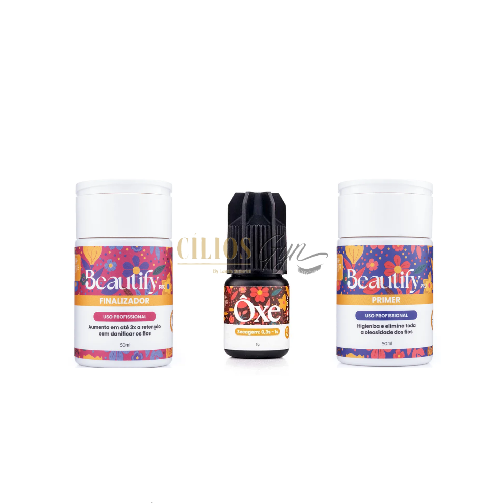 KIT NORTE NORDESTE FINALIZADOR+PRIMER+COLA OXE BEAUIFY PRO+ COPO