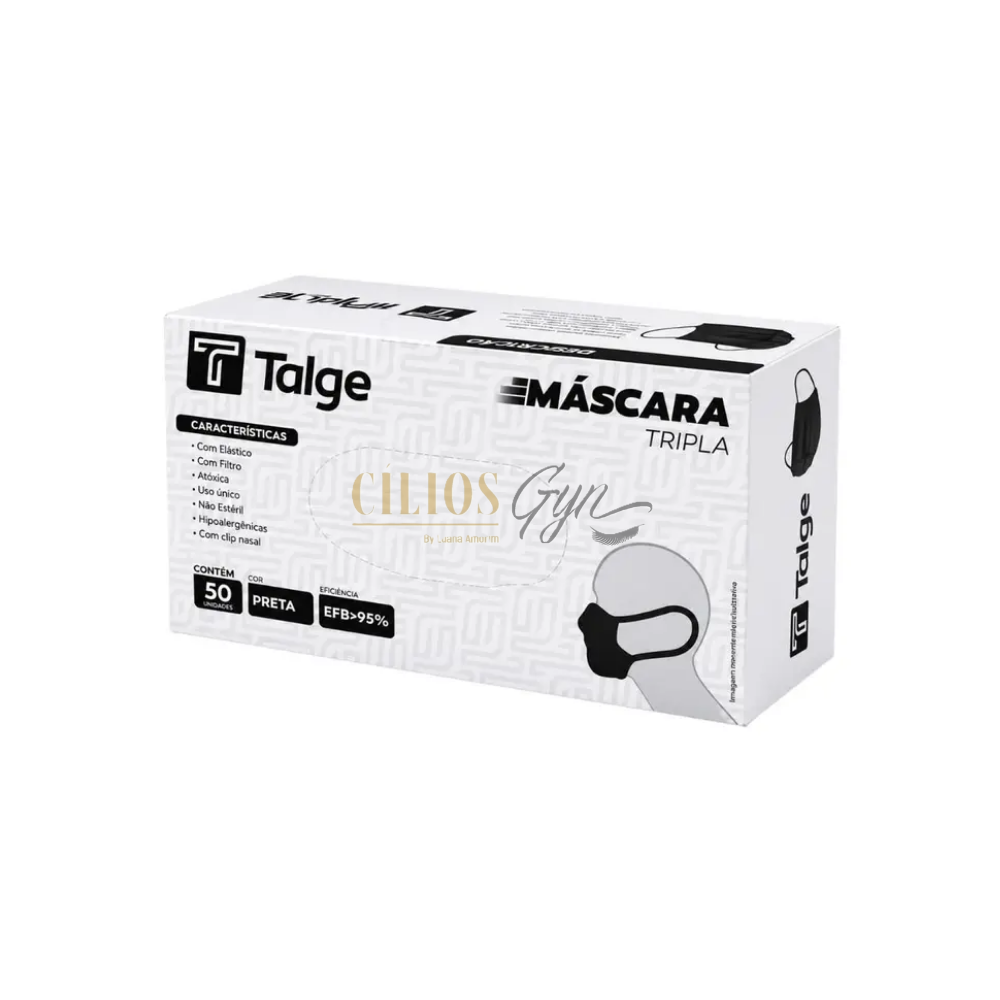 MASCARAS TALGE PRETA 50 UNID